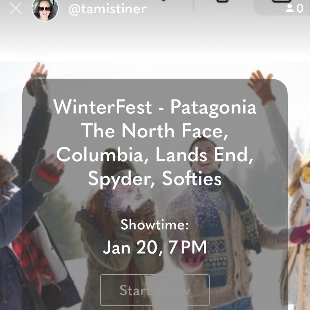 1ST LIVE SHOW WinterFest January 20th, Tuesday at 7:00 PM EST